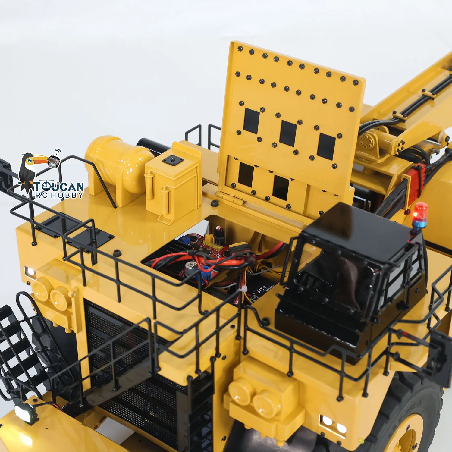 

739D 1/20 RC Металлический сверхмощный гидравлический прицеп для горнодобывающей промышленности Дистанционный тяжелый инженерный автомобиль для горнодобывающей экскаватора Бульдозер