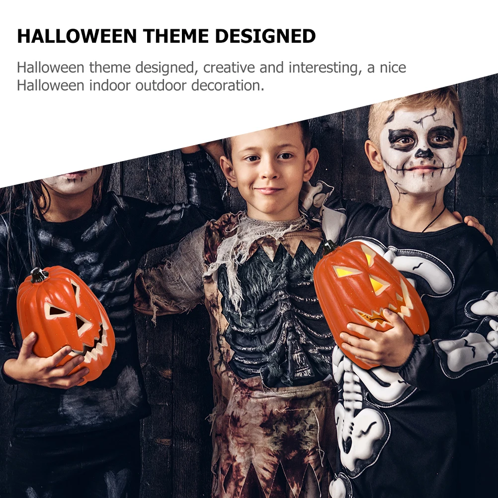 

2 Pcs Halloween Pumpkin Lamp Skull LED Lights Outdoor Indoor Party Decoration Festival nament Ghost Night Light