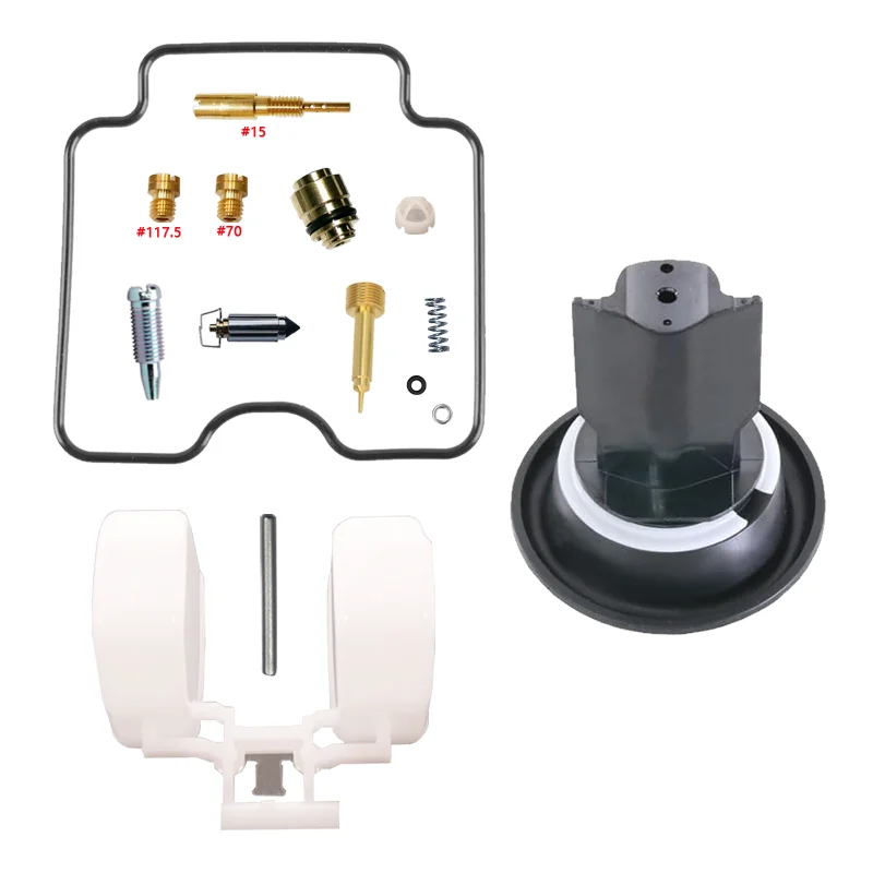 Suzuki KINGQUAD 300 LT-F300 Y/K1/K2/K4 1999-2004 Carburetor Repair Kit Float & Diaphragm Atv Parts