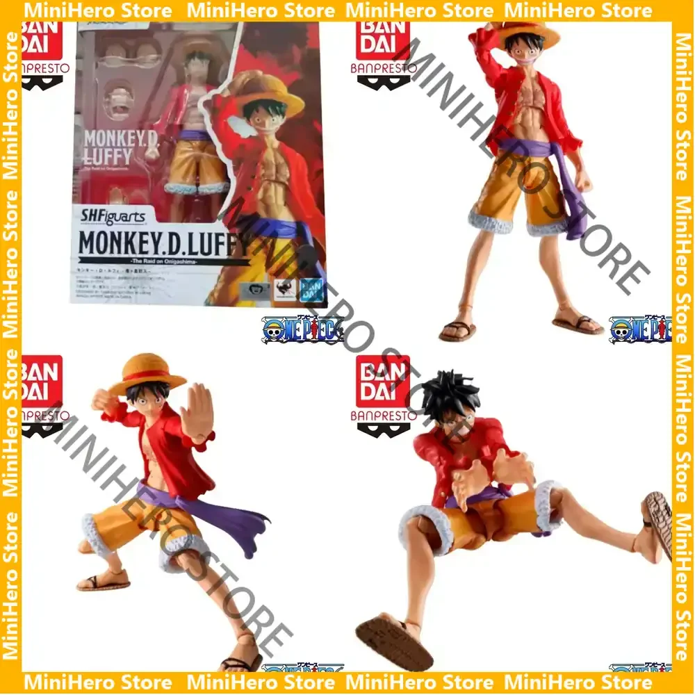 

В наличии: Оригинальная коллекционная фигурка Bandai One Piece Luffy S.H.Figuarts, масштаб 1/12, ПВХ, для демонстрации