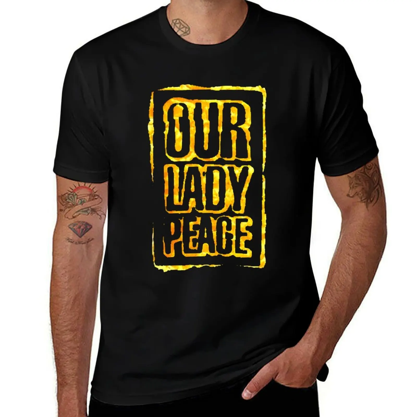 My Favorite People Our Lady Peace Lucky Gift T-Shirt Simple Solid Color Crew Neck Tee
