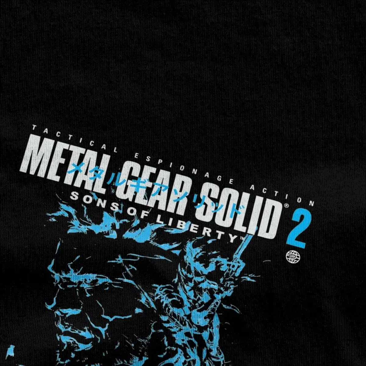 MGS2 T-Shirt Snake and Raiden Cover Aesthetic T-Shirts Pure Cotton Fashion Tee Shirt For Male Short-Sleeved Print Top Tees