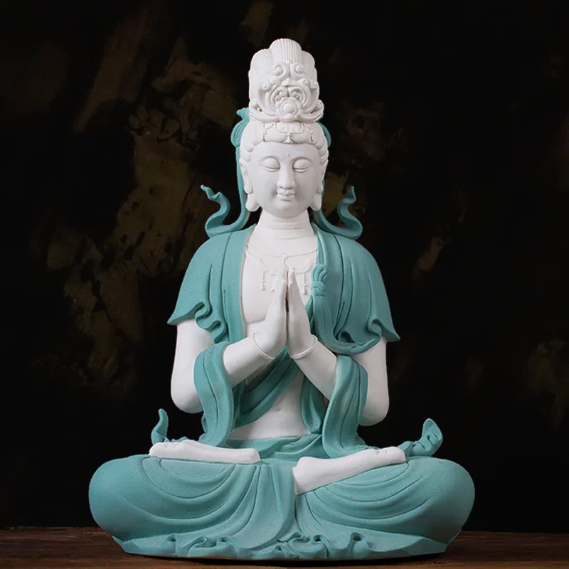 

Ceramic Jing Si Guan Yin sculpture statue Large-size handmade three-dimensional sculpture High-end home decoration accessories