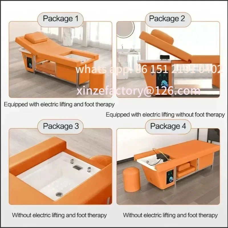 تخصيص اليابانية رئيس سبا العلاج بالماء السرير مصففي الشعر كرسي صالون تجميل غسل الشعر Japonais Cheveux صالون #4