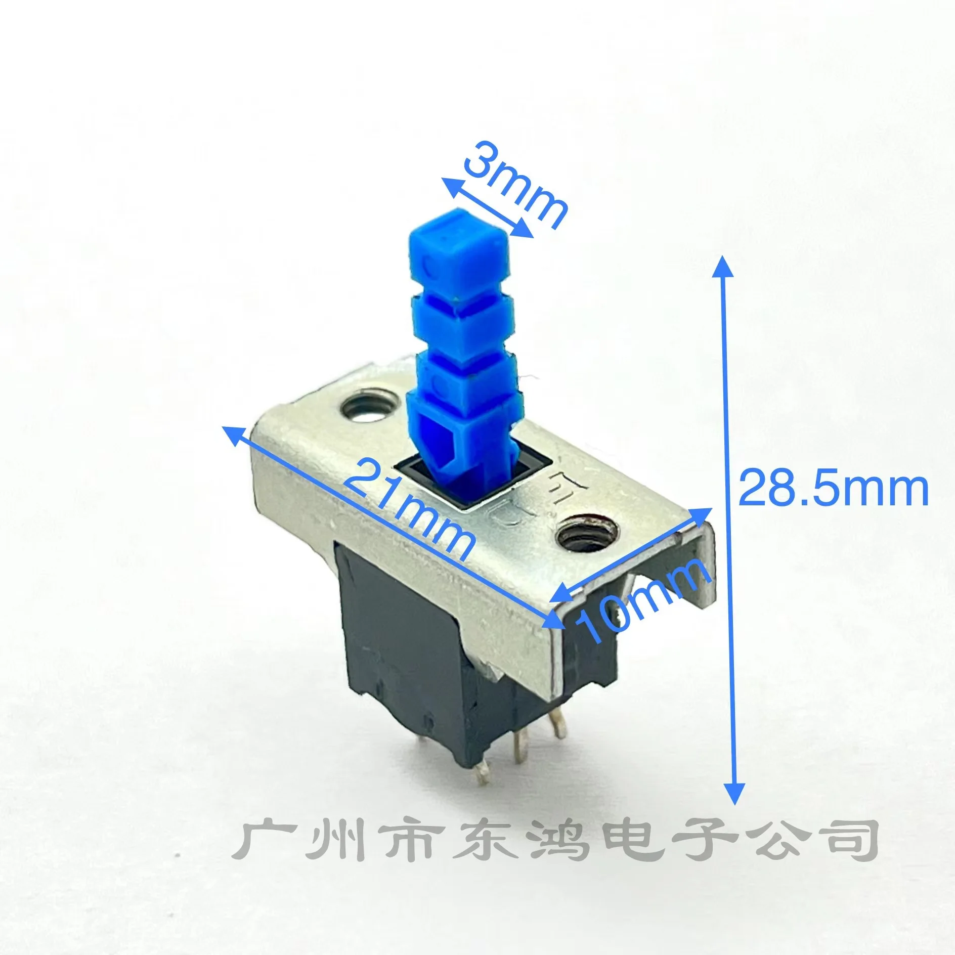 1 pcs Taiwan Fuhua FD Double row vertical 6 pins with lock power TV key button switch Touch self-lock switch