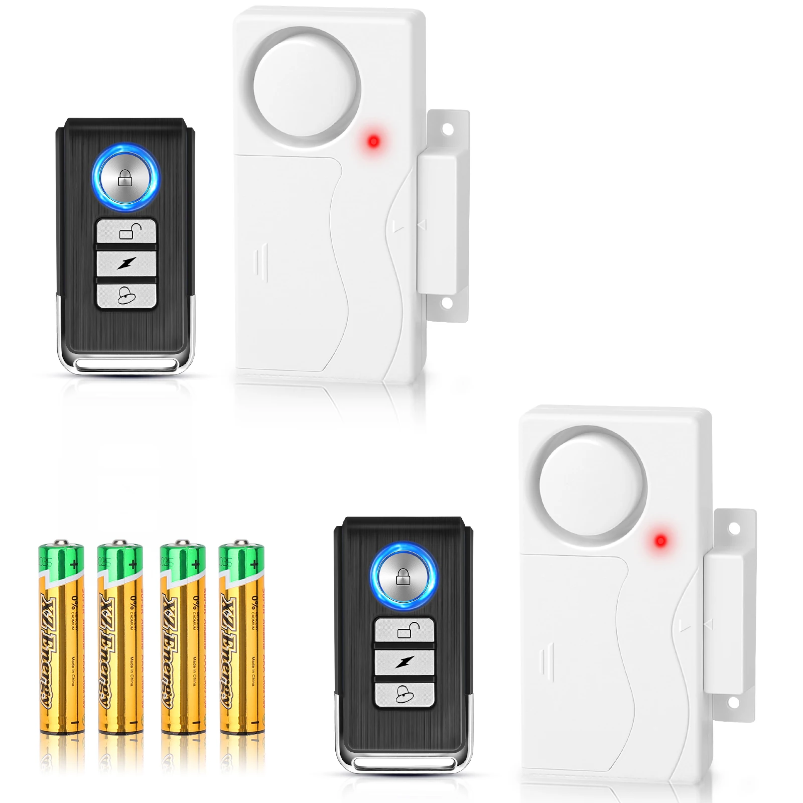 Awapow Wireless Door Alarm With Remote Control Anti-Theft Door And Window Security Alarms Home Security Sensor Burglar Alarms