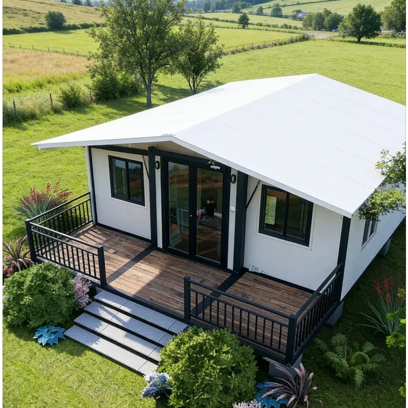 Maison pliable extensible personnalisée pour l'hébergement touristique, unité préfabriquée portable pour le village de tourisme écologique