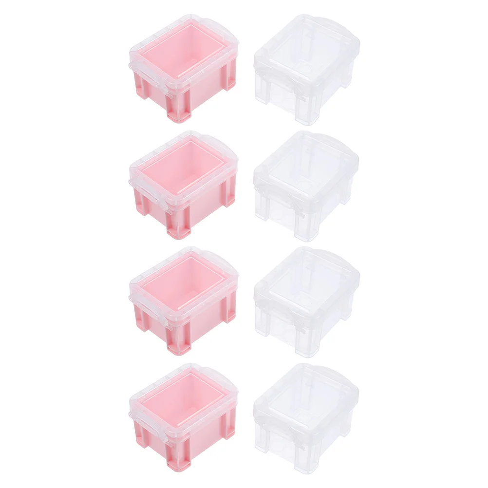 

Tiny Storage Box Boxes Jewelry Making Organizer Containers with Lids Clear Earring