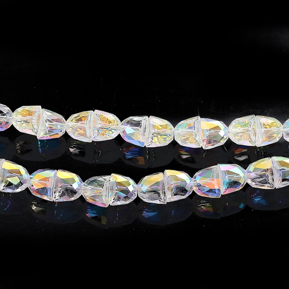 25pcs AB Colorful Bell Shape Crystal Glass Bead Loosel Spaced Crystal Beads DIY Necklace Bracelet Jewelry Making Home Decor image 6