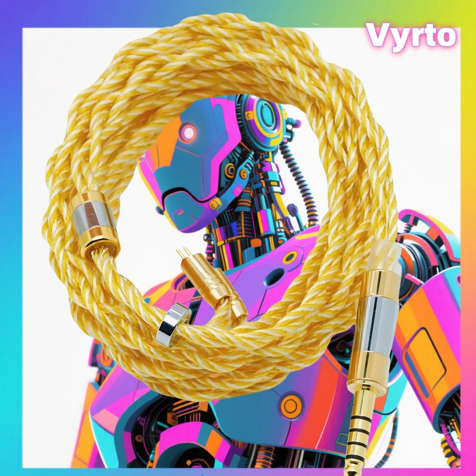 

Vyrto-A10 IEM Cable 4-strand Multi Strand Alloy Copper Silver Plated HIFI Cable,Suitable For A2DC/MMCX/IE80/2Pin 0.78/IMseries