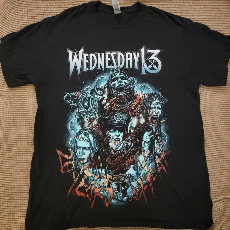 

Футболка Wednesday 13, размер среднего размера Murderdolls