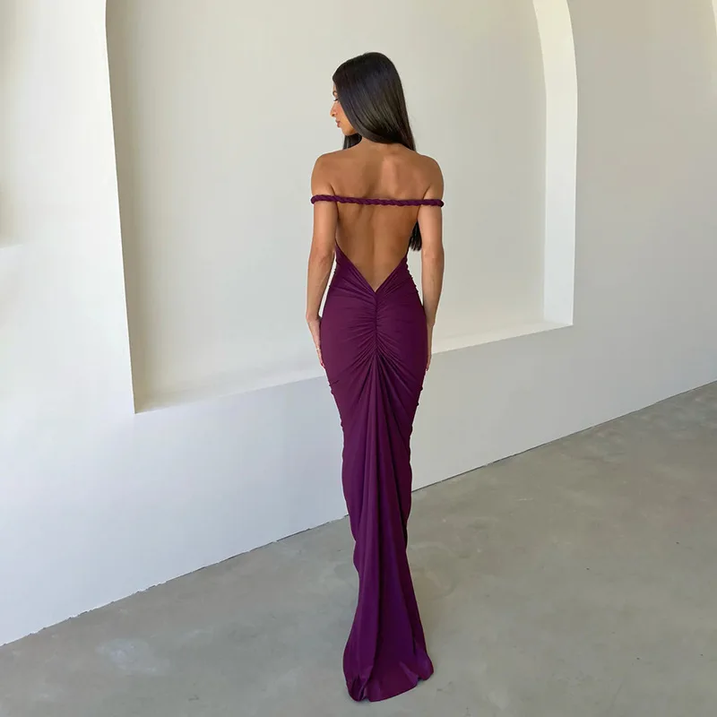 Sexy Backless Prom Dress Slim Fit Sleeveless Party Bridal Gown Robe De Mariée Custom Made Summer Casual Skirt Vestido