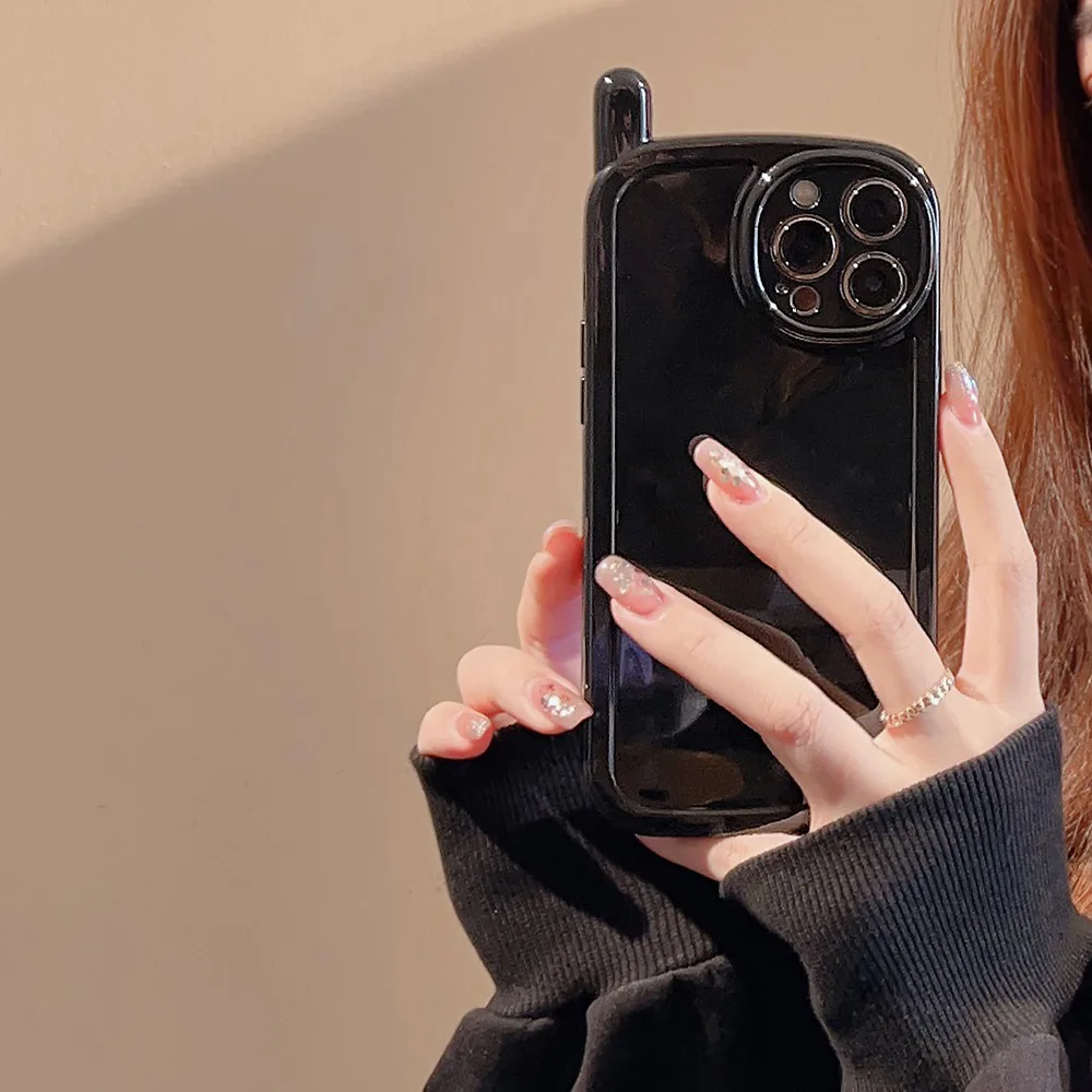 الفاخرة بلون هوائي تصميم لينة قضية الهاتف آيفون 16 15 14 13 12 11 برو ماكس XS X XR 7 8 زائد غطاء للحماية الكاميرا #5