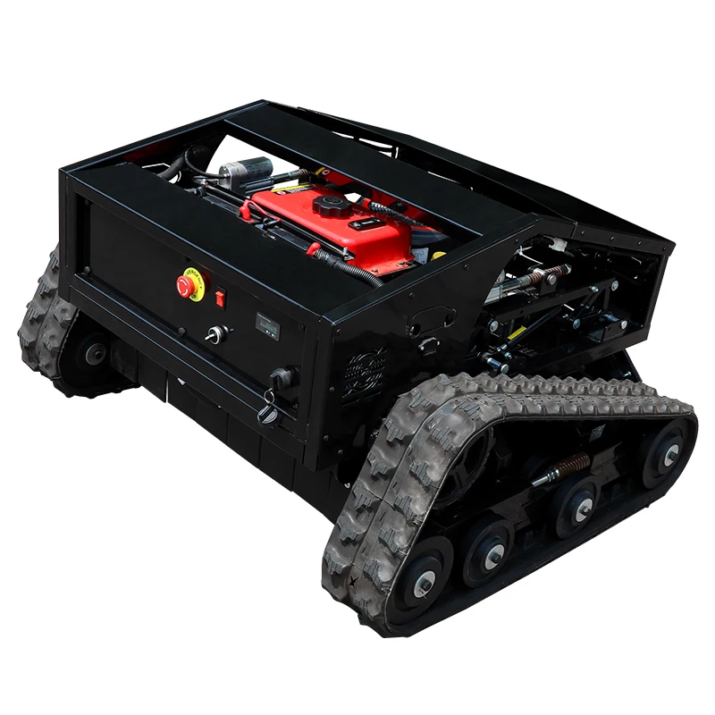 Maßgeschneiderter, einfach zu bedienender ferngesteuerter Raupenmäher mit zweireihigen Rädern