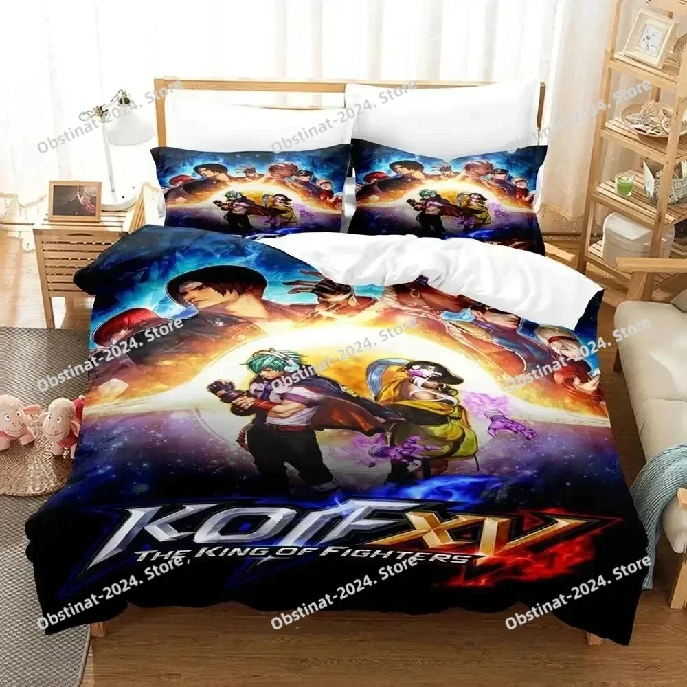 

Anime The King Of Fighter Bedding Set Boys Girls Twin Queen Size Duvet Cover Pillowcase Bed Kids Adult Home Textileextile