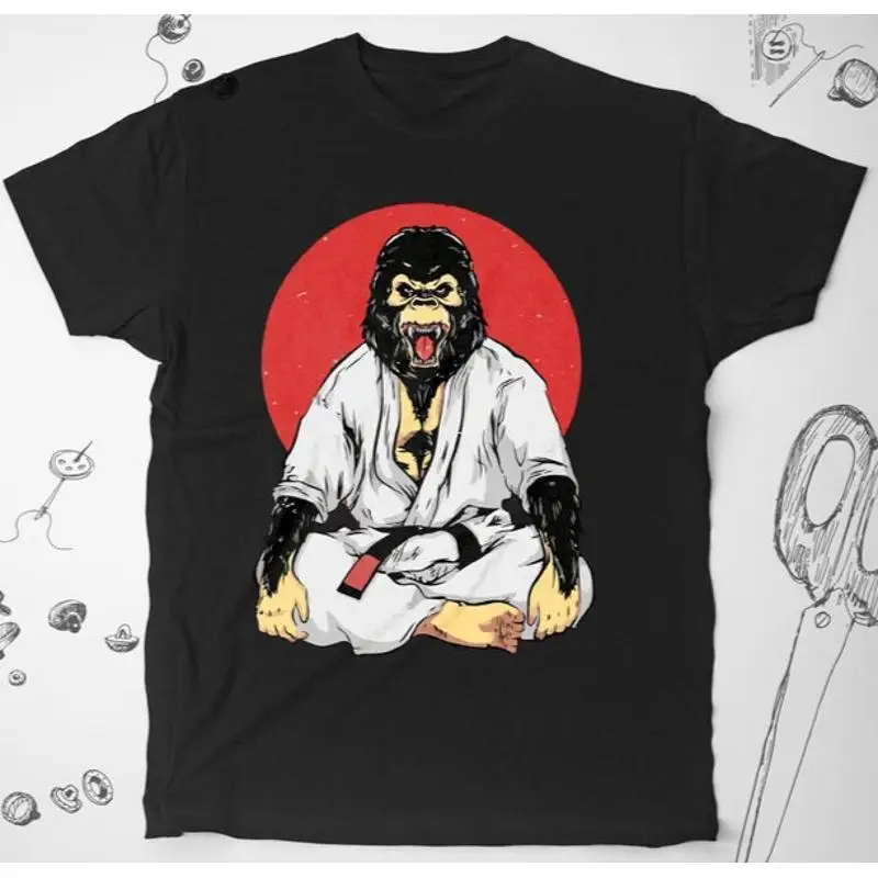 Jujitsu shirt Japanese Jiujitsu Martial Arts Animal Gorilla T