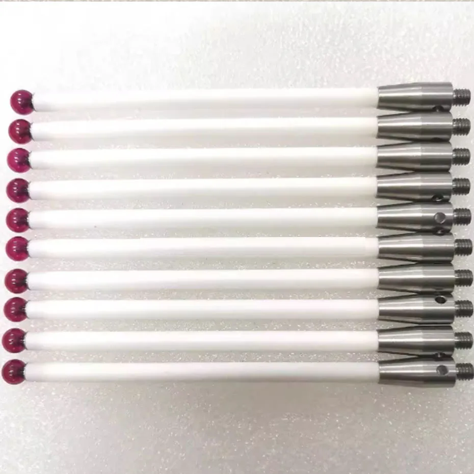 Ruby measuring needle M4 thread CNC machine probe ceramic rod extension rod Ruby measuring needle