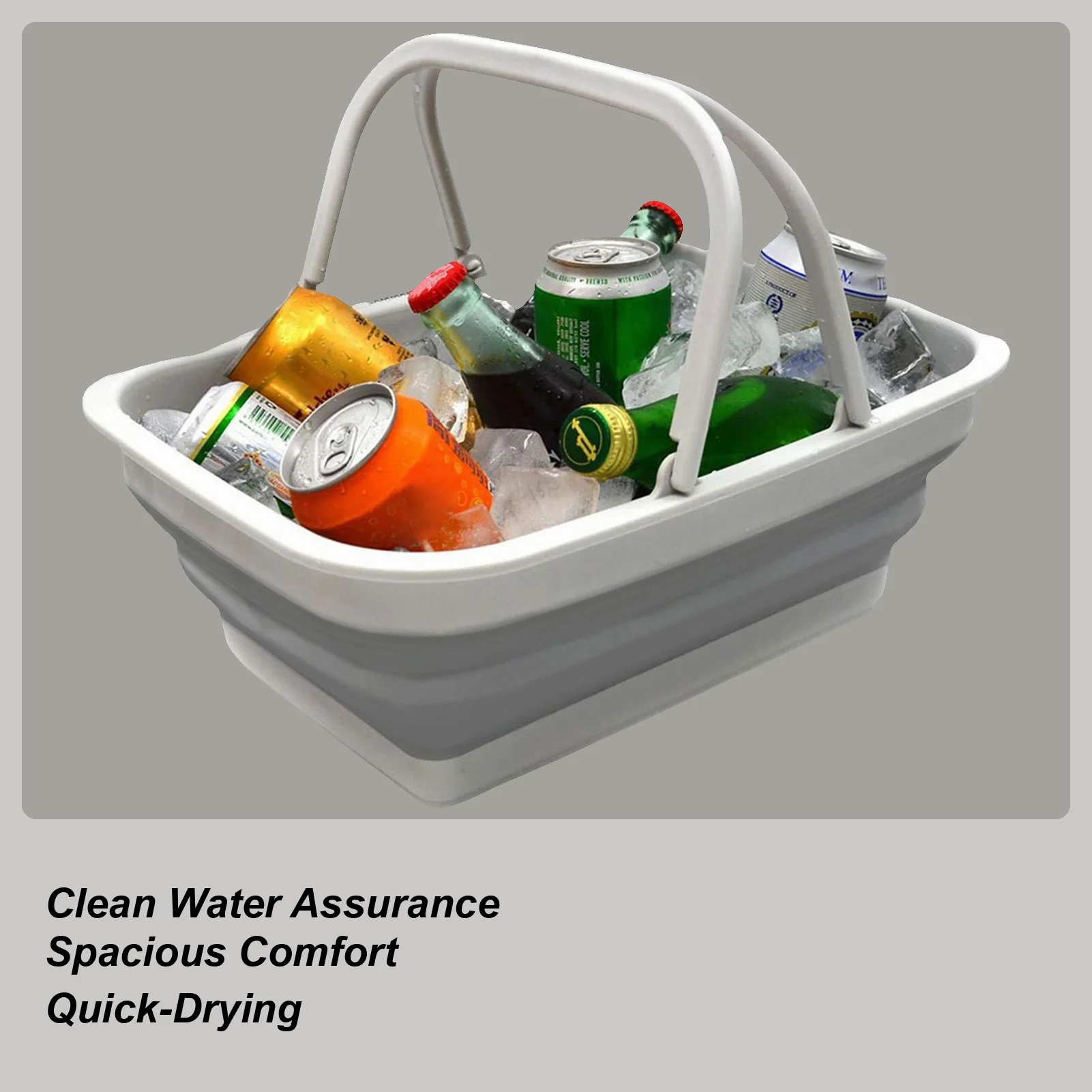 Baño de pies para piscina, enjuague de pies para piscina, cubo plegable antideslizante para remojar, lavado, pedicura, terraza, playa, Patio al aire libre