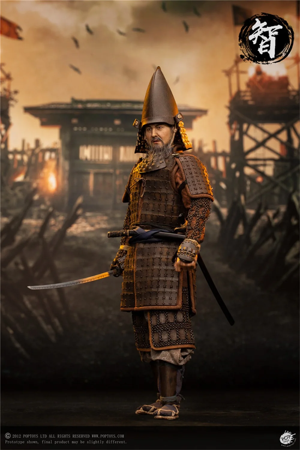 1/6 POPTOYS EX046 Vintage Asia Ashigaru Trio Second Series Zhi Ashigaru 100% Handmade Alloy Armor Full Set Figures For Fans