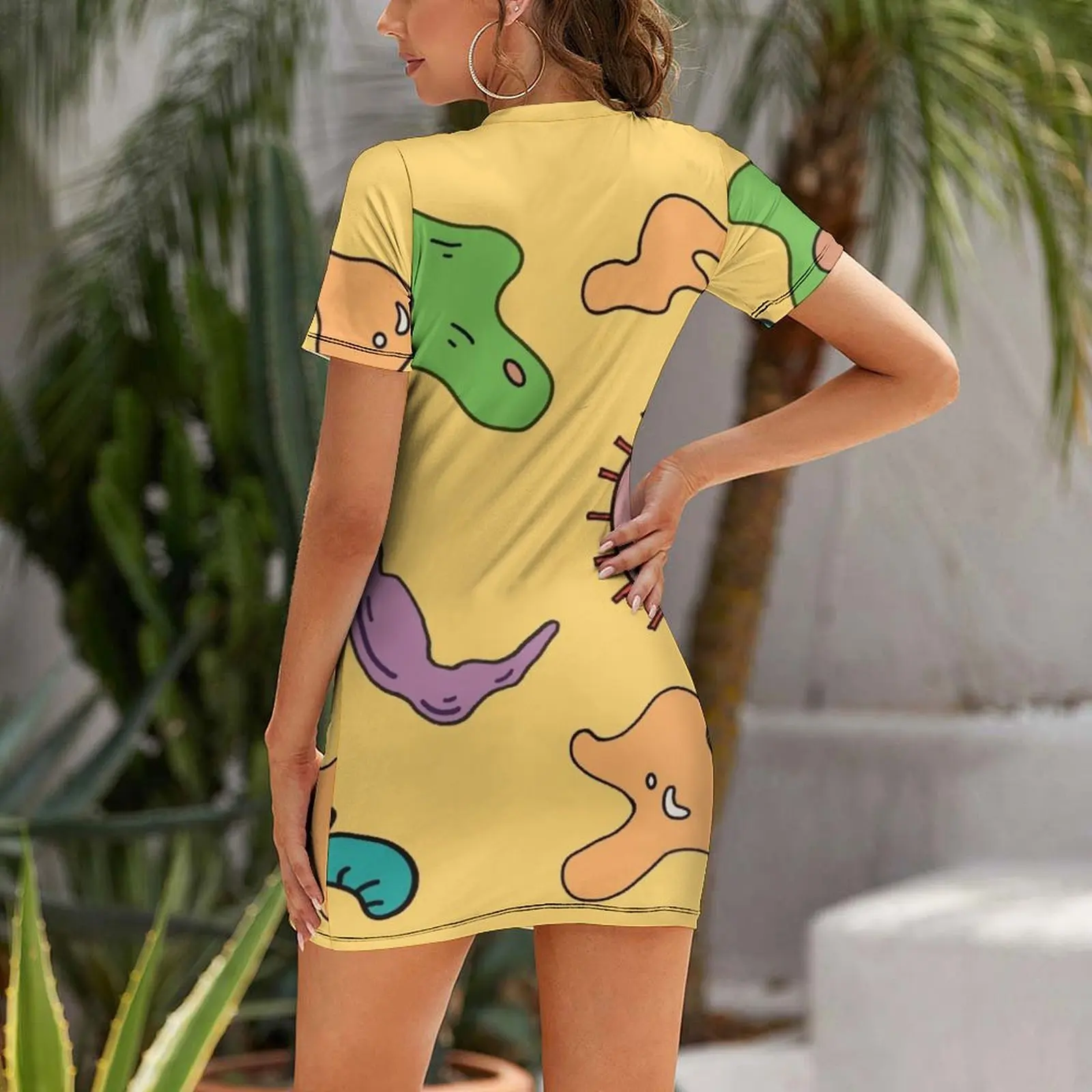 Miss Frizzle In a Pickle Magic School Bus Short Sleeved Dress luxury dress Dance dresses Dress