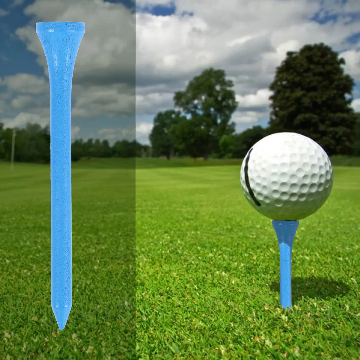 

100pcs 8.3Cm Golf Tees Wooden High Quality Consistent Depth Durable Yards Wood Tees For Outdoor Sports