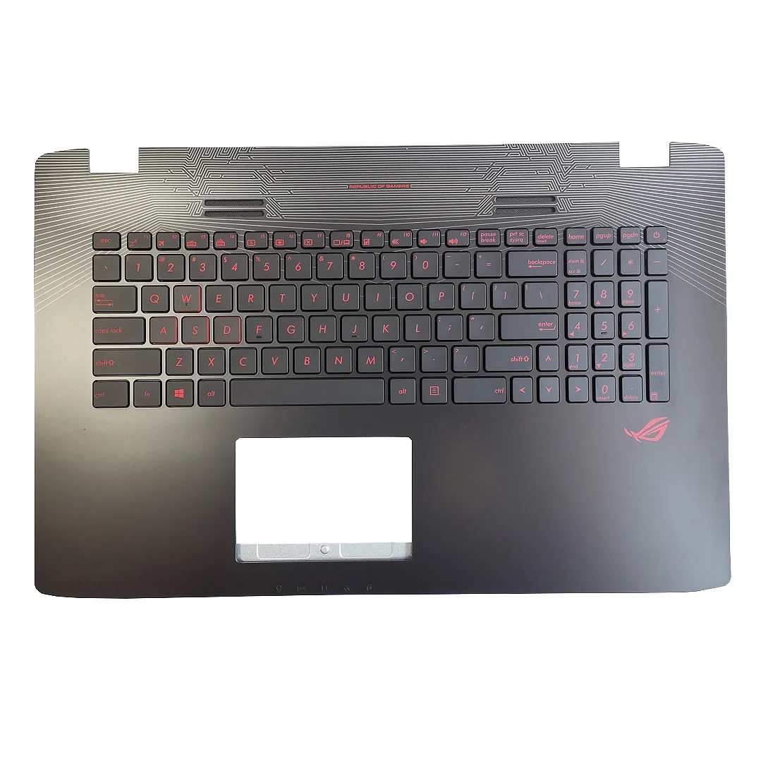 Brand New US Russian Topcase Case Keyboard For ASUS ROG GL752 GL752V GL752VL GL752VW  Parmrest C Shell Cover Backlit