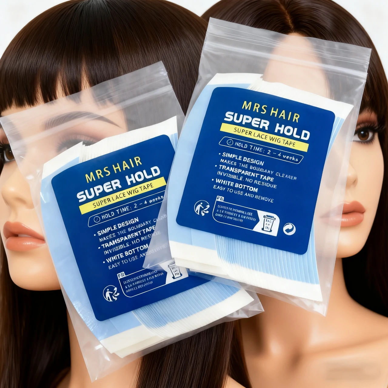 36 قطعة/180 قطعة شريط لاصق للشعر على الوجهين حزمة الأزرق الدانتيل شعر مستعار أمامي تمديد أدوات مشبك شعر لتطبيق شعر مستعار آمن #2