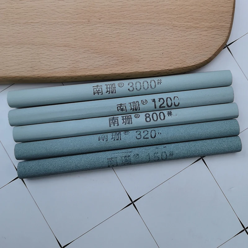 Green Silicon Carbide Oil Stone 240/320/400/600 Grit Round Triangle Grinding Block Professional Knife Sharpener Tool