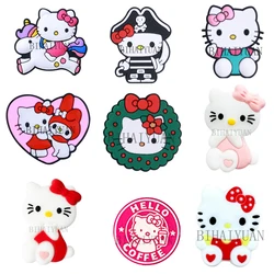 10pcs Hello Kitty focal Silicone beads Teether Jewelry Beads Food Grade For pen Pacifier Chain