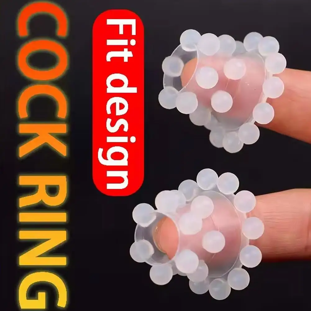 دائم TPE سيليكون القضيب الدائري الخرز البظر تحفيز القلفة تصحيح خواتم الديك تأخير القذف G-بقعة تدليك لعبة الجنس #3