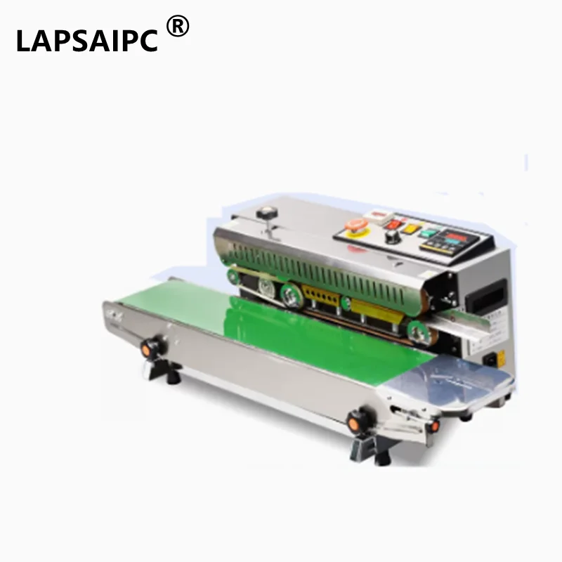 Lapsaipc FR-770 Continuous Band Sealer Vertical Automatic Continuous Sealing Machine with Digital Temperature Control  Bag Film