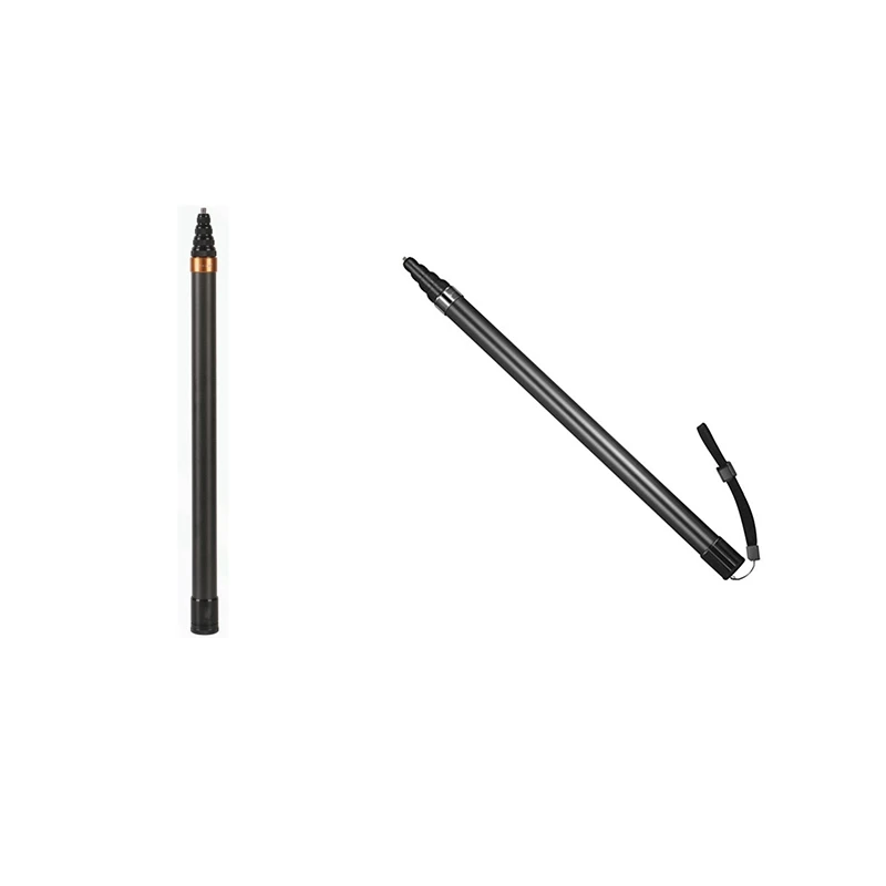 Tongkat Selfie serat karbon, tongkat Selfie tidak terlihat 300CM untuk Insta360 X3/GO3/DJI/Gopro tongkat Selfie