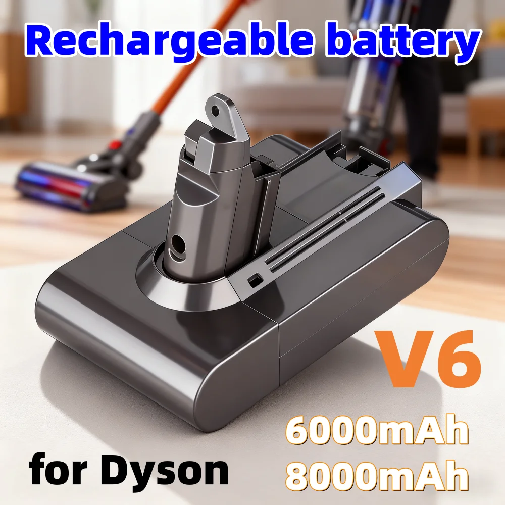 

21.6V 8000mAh 100% Original Li-ion Battery - For Dyson SV03 SV07 SV09 V6 DC58-DC74 965874-02 Vacuum Cleaner L30