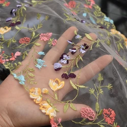 Colored Polyester Thread Small Floral Underwear Lace Embroidery Lace Accessories Wholesale Curtains Clothing Home Textiles