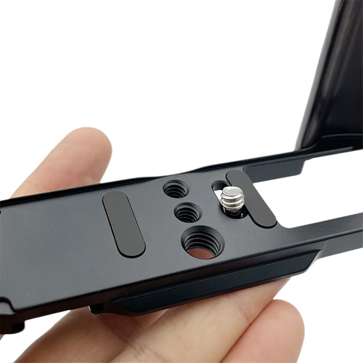 

Supernew Hand Grip Quick Release Wooden Camera L Plate for X100VI Camera Grip Handle Black