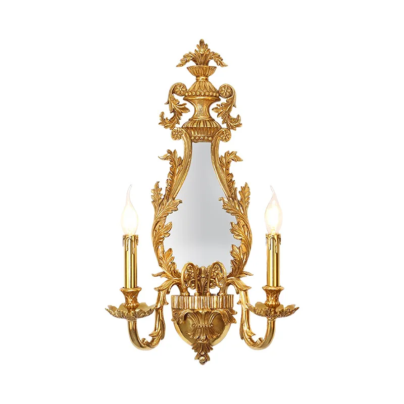 

European-style villa luxury court bedroom light luxury dresser candle