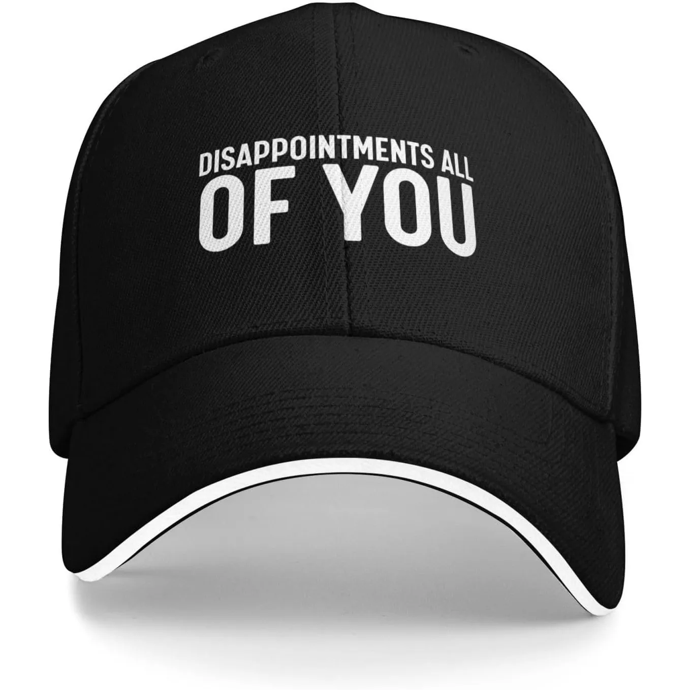 Disappointments All Of You Baseball Cap Funny Sarcastic Polyester Casual Adjustable Adult Hat