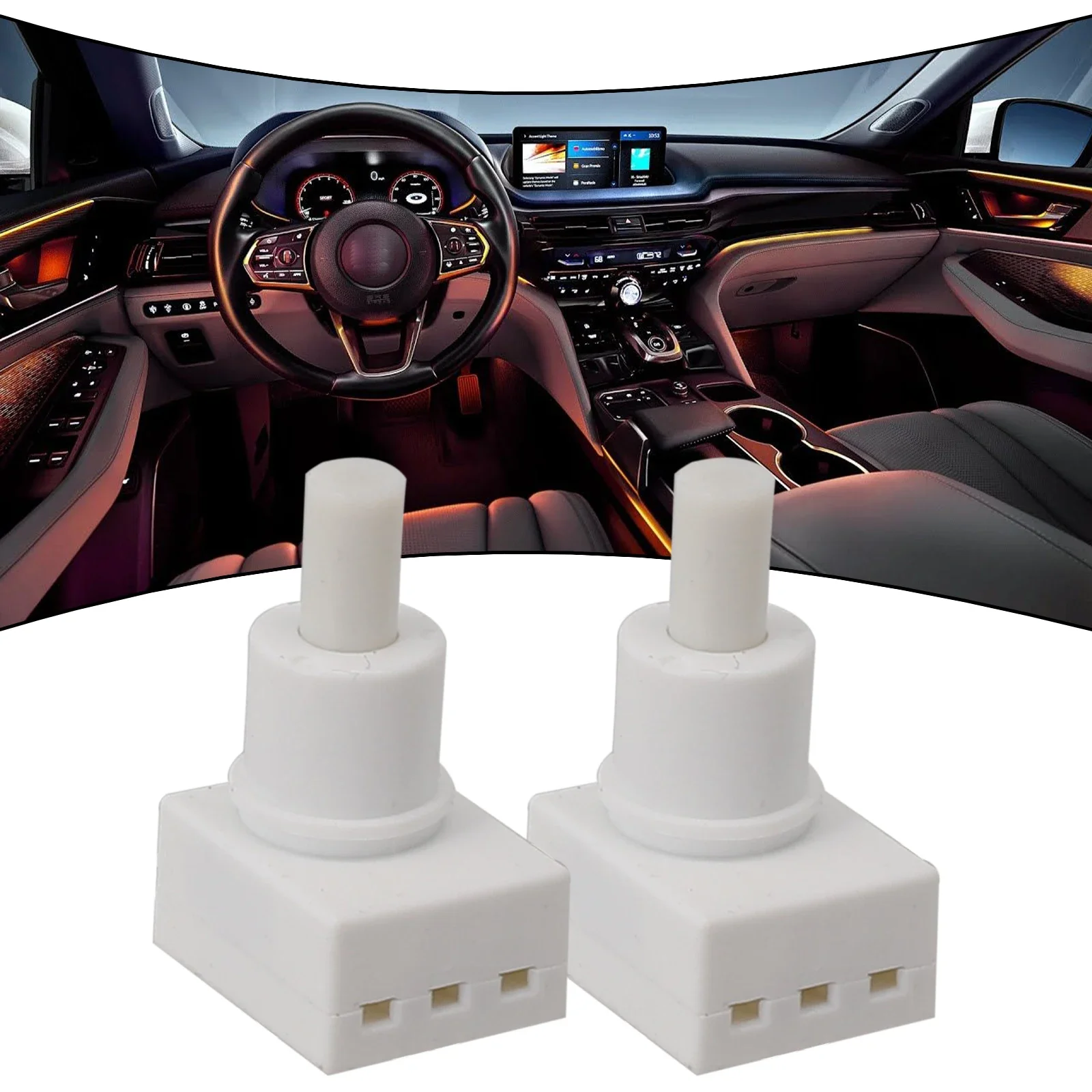 1 Pair Auto Accessories Easy To Install Button Lamp Switch For HONDA Models 2pcs/set 34404-SDA-A11 For Acura Models