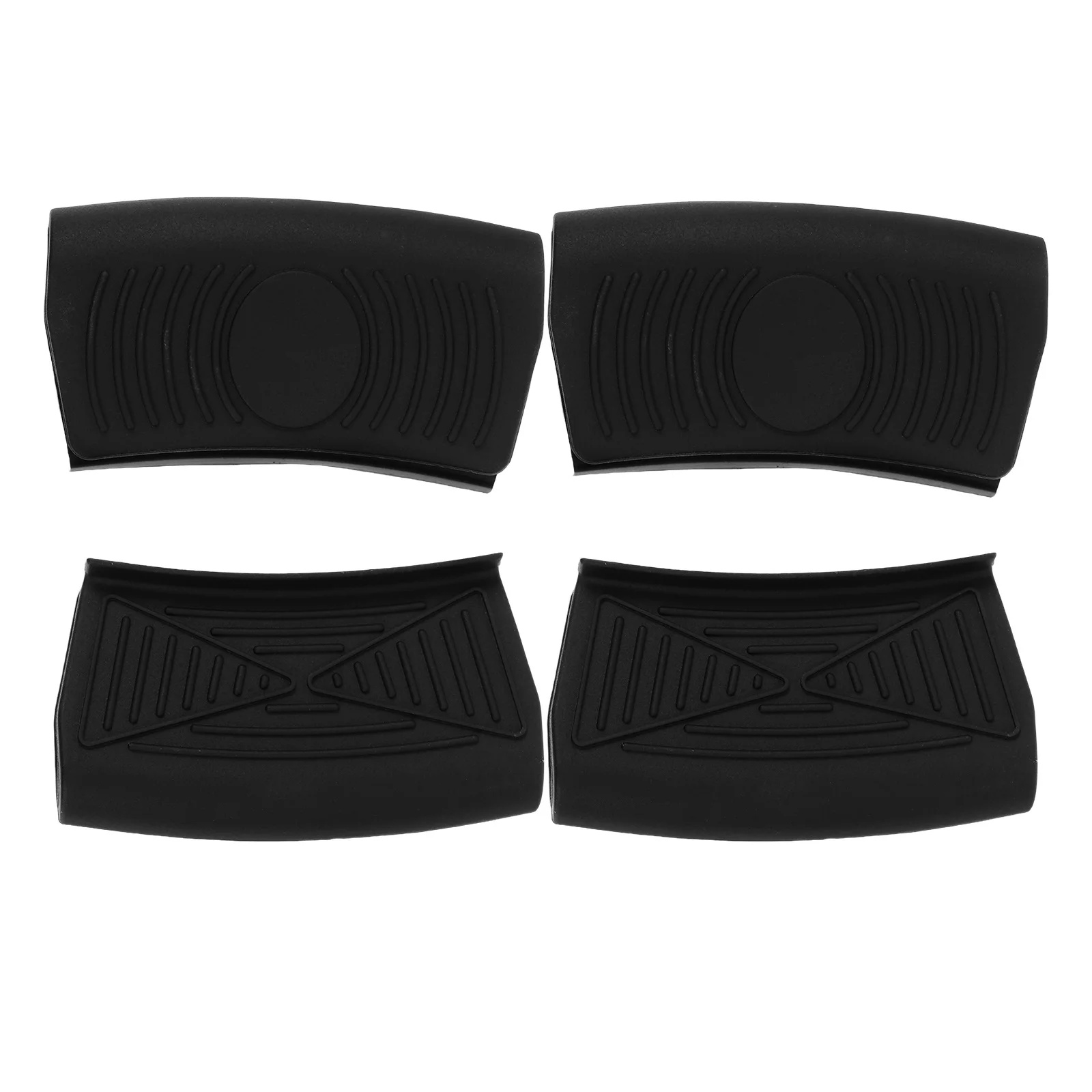 

Silicone Pot Handle Covers Heat Resistant Non Slip Black For Pans Pots Frying Cookware Kitchen Safety Grips Pot Holder