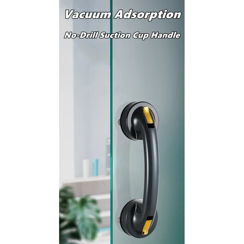 Shower Handle Grab Bars For Bathtubs Showers Suction Grab Bar Bathroom Bathtub Bath Handles Handicap Elderly Seniors Safety Grip