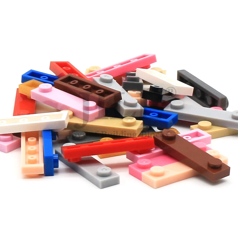 20 pièces MOC 92593 plaque modifiée 1x4 avec 2 goujons blocs de construction éducatifs compatibles 41740 briques de planche particules Puzzle jouet