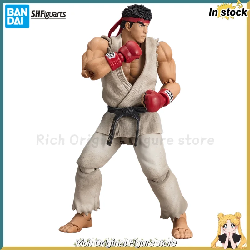 

【In Stock】Original BANDAI SPIRITS S.H.F Street Fighter 6 Ryu Hoshi -Outfit 2- Anime Action Figure Model Toys Ornaments