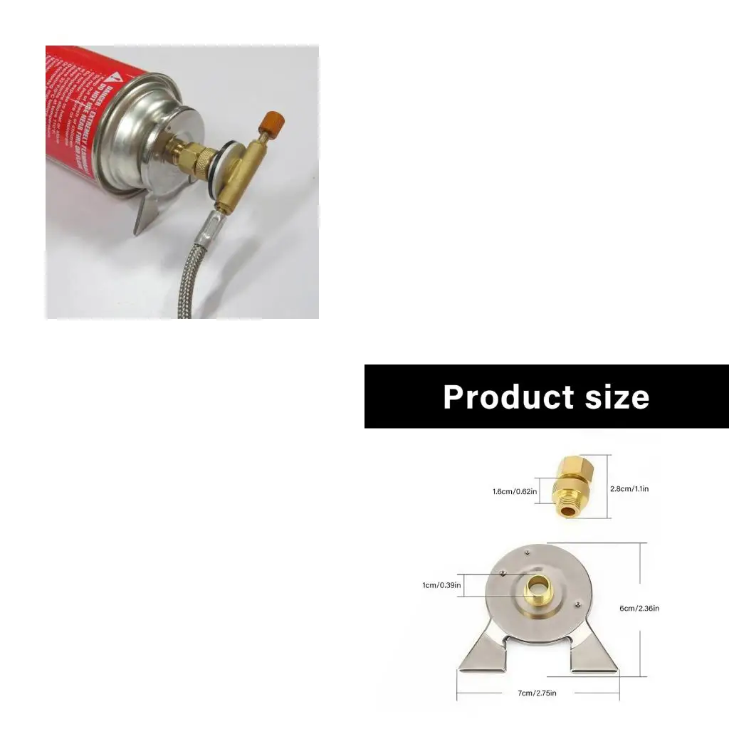 Adattatore per serbatoio del gas per transizione da bombole gas piatte a lunghe negli ingranaggi da esterno