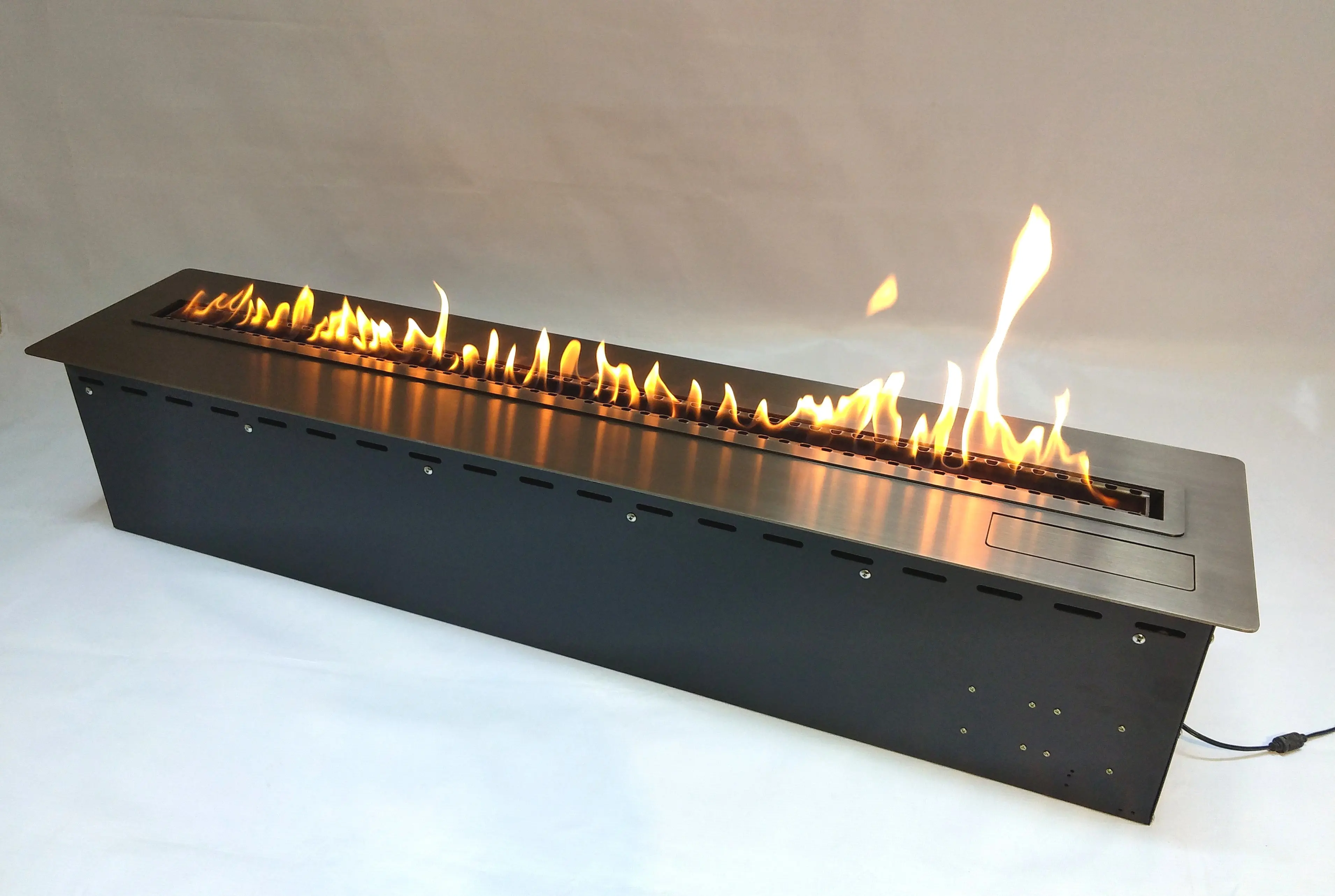 RX Series Automatic Alcohol Fireplace Intelligent Ethanol Burner with Tilt & Overheat Protection, Auto Fuel Pump, LED Indicator