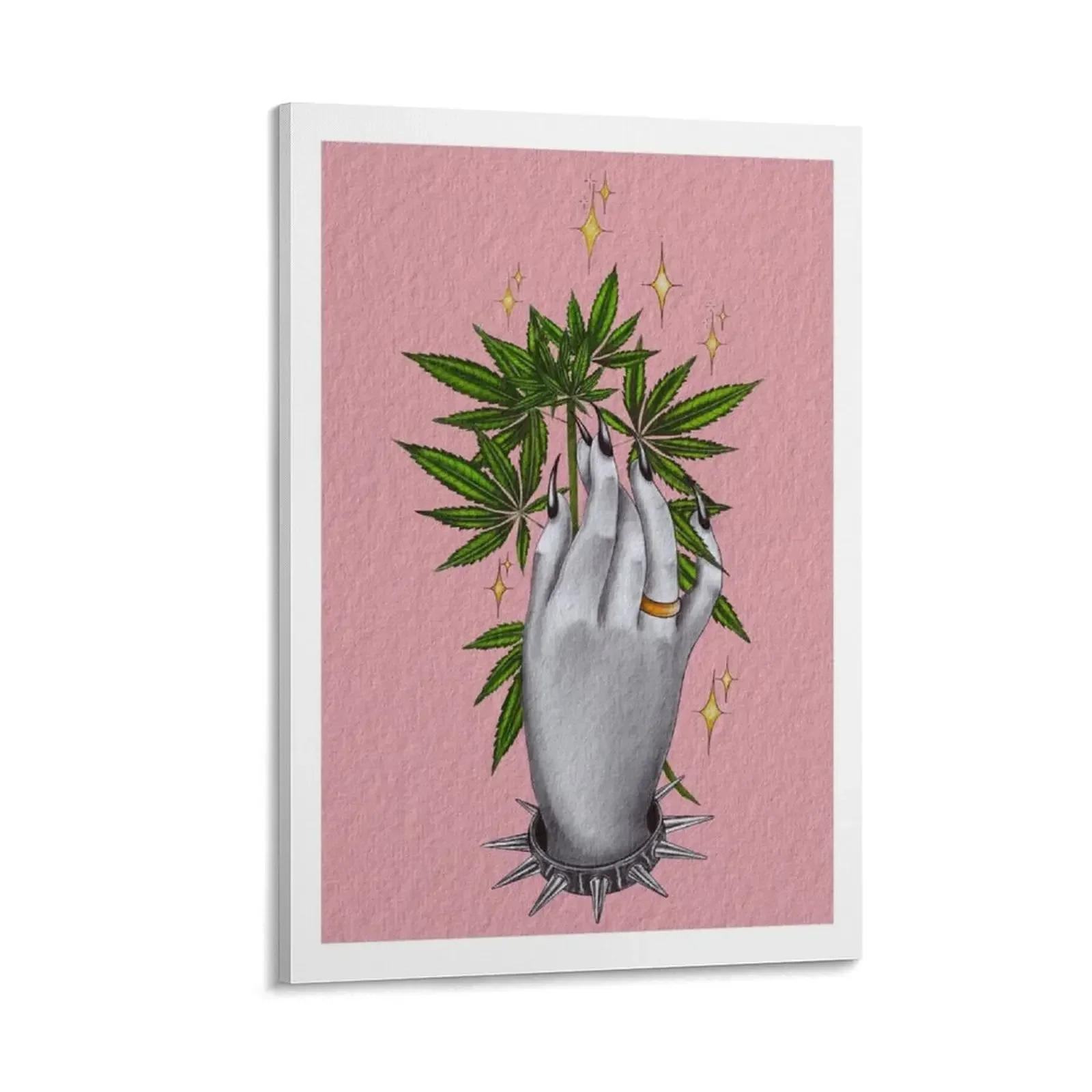 

Salmon Sprig of Mary Canvas Painting Wall posters room decorations for girls home decoration accessories Decoration bedroom