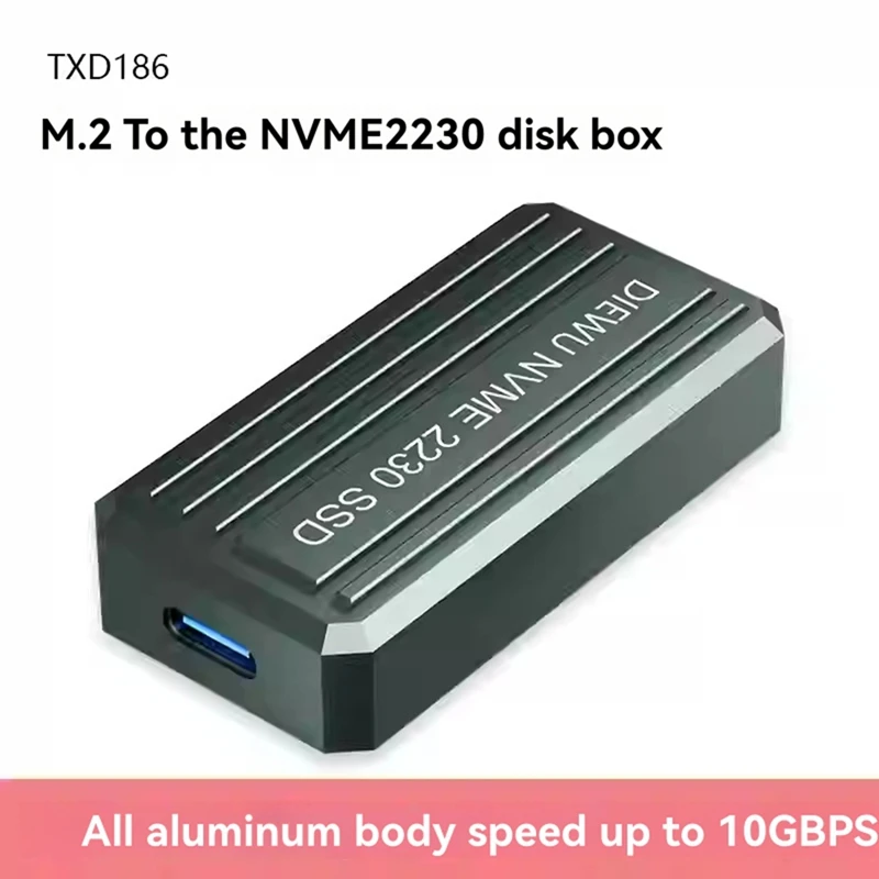 M.2 NVME SSD Caso Gabinete externo USB3.1 10Gbps NVME Caixa de adaptador de disco rígido