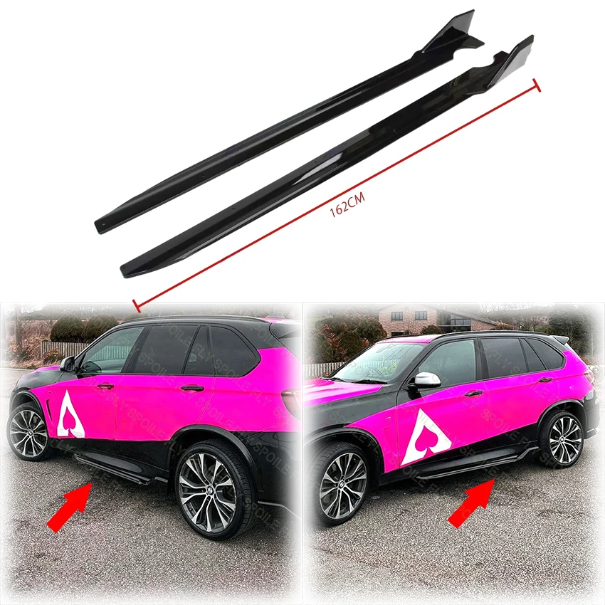

2014 To 2019 For BMW X5 X6 F15 F16 M Sport MP Style Car Side Skirt Splitters Diffuser Bumper Spoiler Body Kit Glossy Black ABS