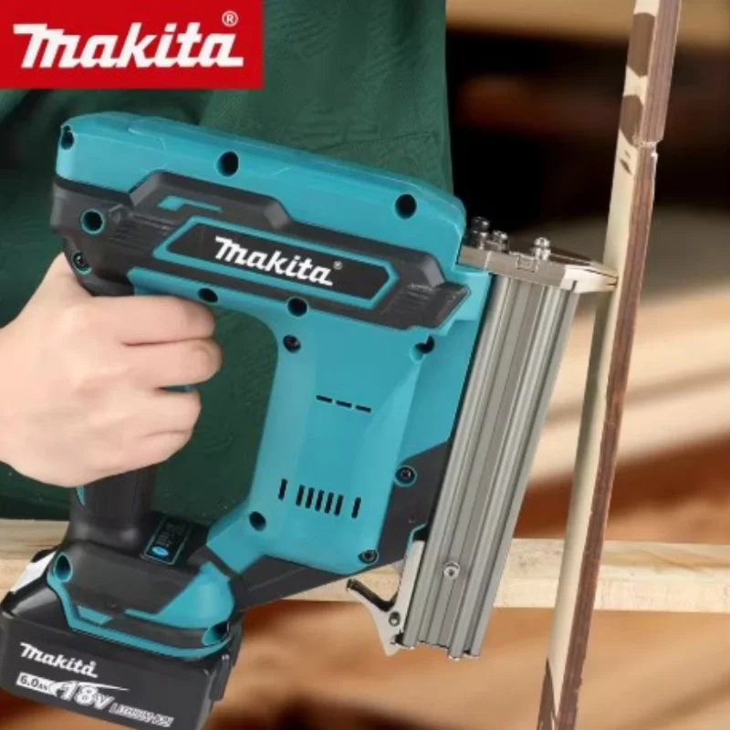 Makita DFN350 Cordless Brad Nailer Lightweight Compact 10-30mm Nails for Trim & Finish Carpentry 18V Battery Included