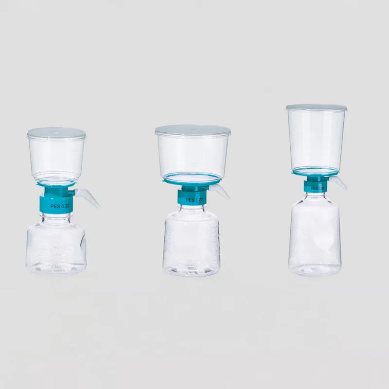 Aseptic Laboratory Vacuum Filtration System with 0.22/0.45μm PES/PVDF Membrane for Sterile Filtration 150-1000ml Capacity Option