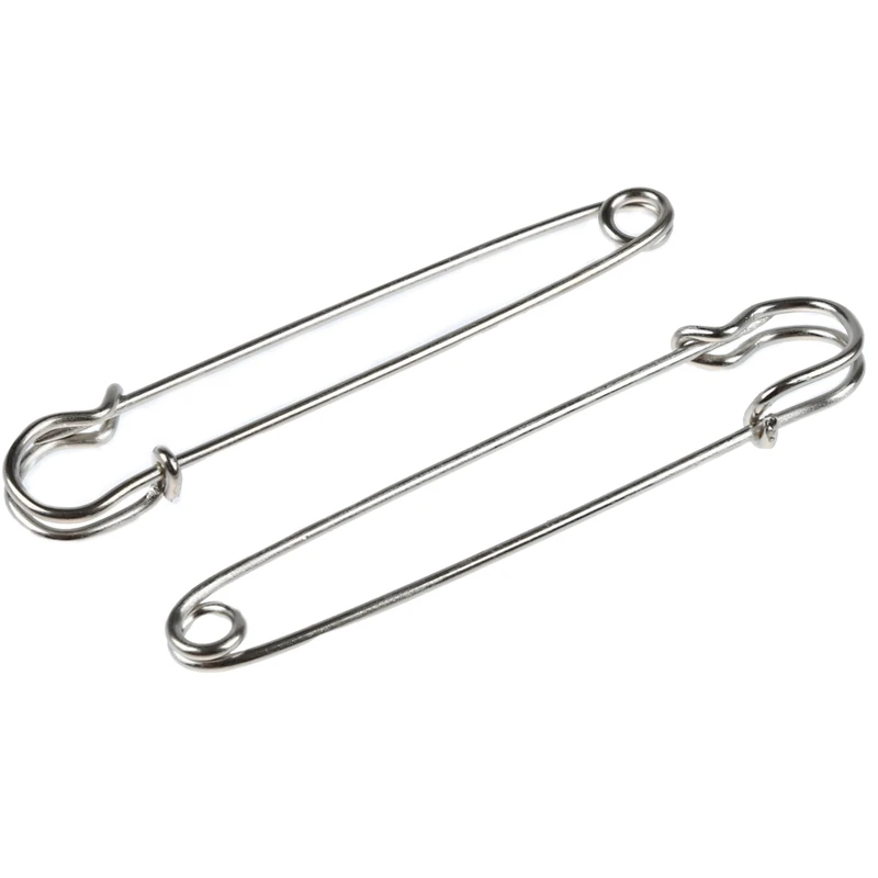 20 PCS 4 Inch Large Metal Safety Pin--Big And Strong Enough To Hold Heavy-Weight Fabrics And Materials Canvas